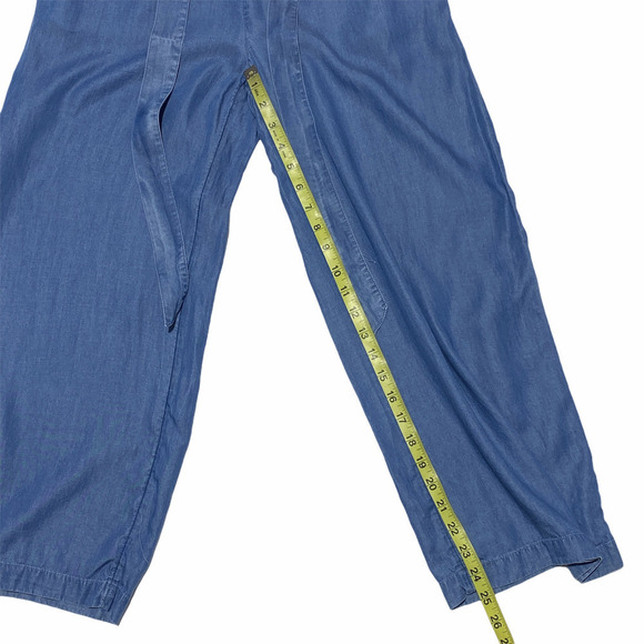 POPSUGAR Denim Blue Paperbag Jean Pants Size Small - Picture 5 of 11